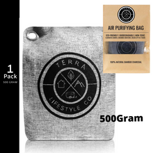 Load image into Gallery viewer, Single 500G Bamboo Charcoal Air Purifying Bag &amp; Odor Eliminator
