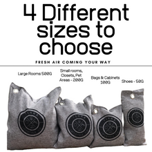 Load image into Gallery viewer, Gym Bag Set of Charcoal Air Purifying Bags &amp; Shoe Deodorizer