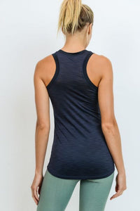 Terra Lifestyle Ribbed Racerback Tank Top for Women Workout Athletic Athleisure